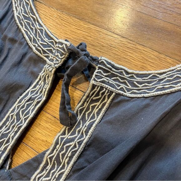 Anthropologie Odd Molly Gray Dress with White Detailing - Picture 7 of 8